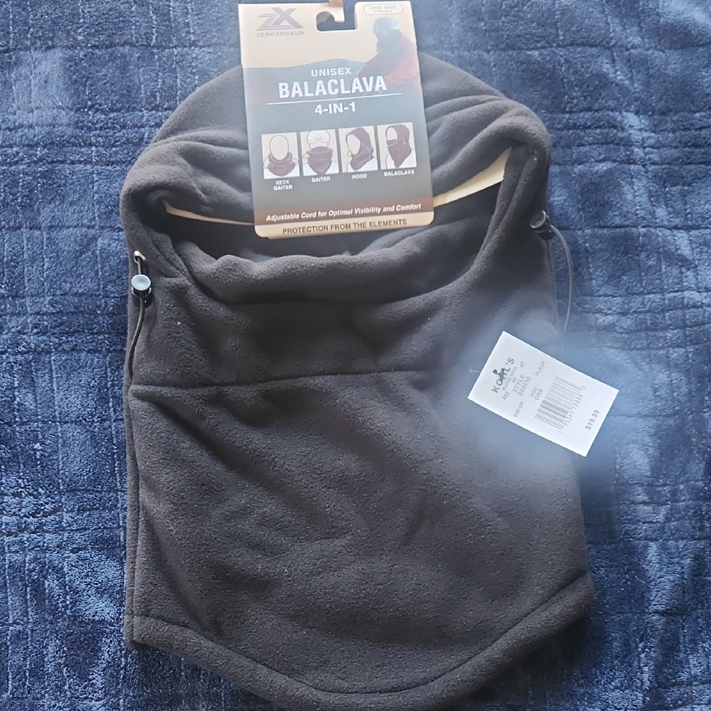ZeroXposur Unisex Black 4-in-1 Balaclava
